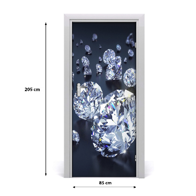 Fototapeta na dveře diamanty