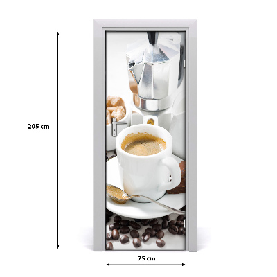 Fototapeta na dveře samolepící šálek kávy