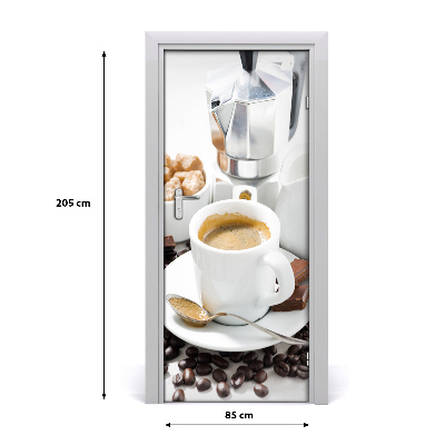 Fototapeta na dveře samolepící šálek kávy