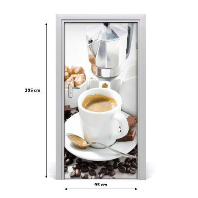 Fototapeta na dveře samolepící šálek kávy