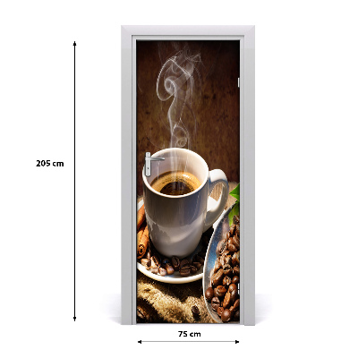 Fototapeta na dveře samolepící šálek kávy