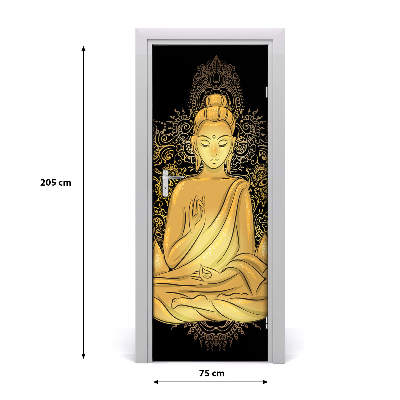Samolepící fototapeta na dveře Budda i mandala