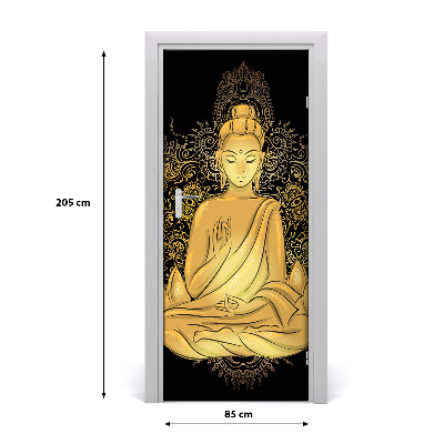 Samolepící fototapeta na dveře Budda i mandala