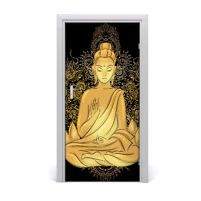 Samolepící fototapeta na dveře Budda i mandala