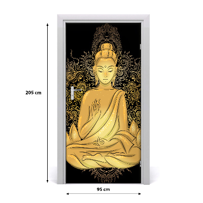 Samolepící fototapeta na dveře Budda i mandala