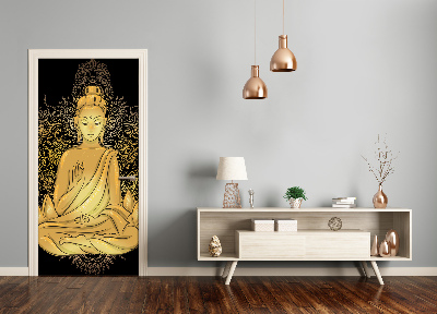 Samolepící fototapeta na dveře Budda i mandala