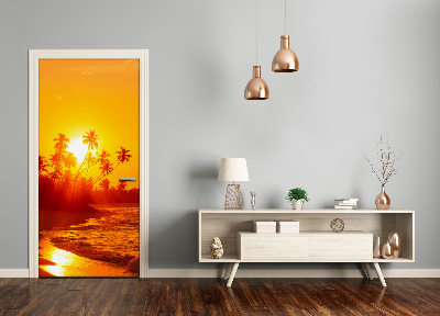 Fototapeta na dveře samolepící tropická pláž