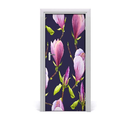 Samolepící fototapeta na dveře magnolie