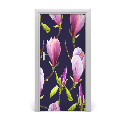 Samolepící fototapeta na dveře magnolie