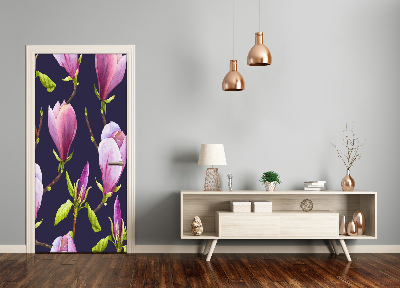 Samolepící fototapeta na dveře magnolie