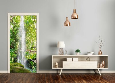 Fototapeta na dveře samolepící vodopád džungle