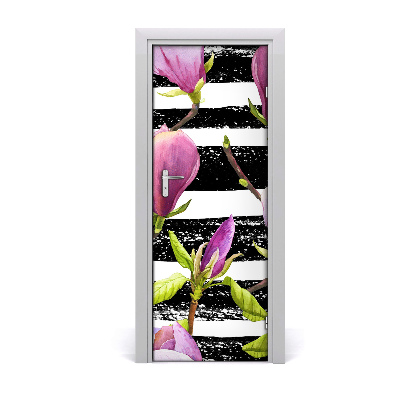 Samolepící fototapeta na dveře magnolie