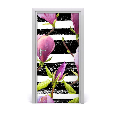 Samolepící fototapeta na dveře magnolie