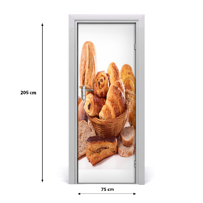Fototapeta na dveře samolepící pečivo v koši