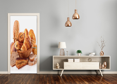 Fototapeta na dveře samolepící pečivo v koši