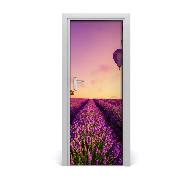 Fototapeta samolepící na dveře pole levandule
