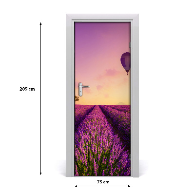 Fototapeta samolepící na dveře pole levandule