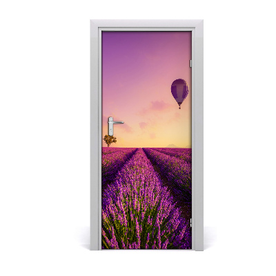 Fototapeta samolepící na dveře pole levandule