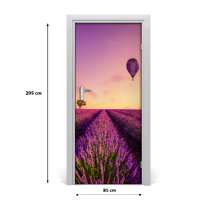 Fototapeta samolepící na dveře pole levandule