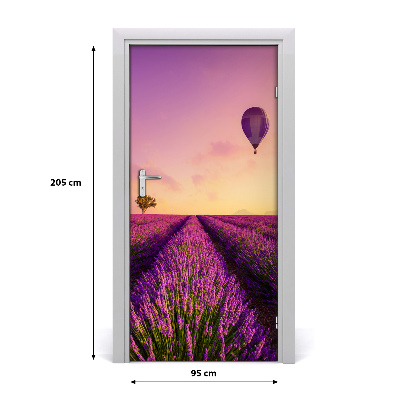 Fototapeta samolepící na dveře pole levandule