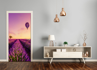 Fototapeta samolepící na dveře pole levandule