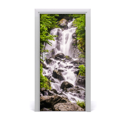 Fototapeta samolepící na dveře vodopád v lese