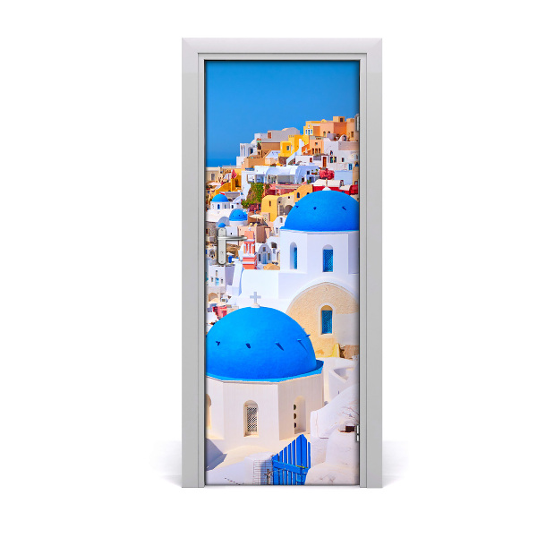 Fototapeta samolepící na dveře Město Santorini