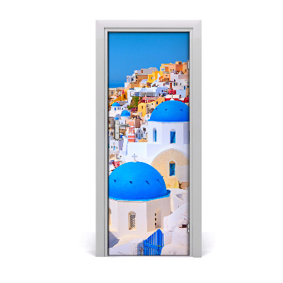 Fototapeta samolepící na dveře Město Santorini