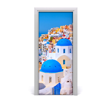 Fototapeta samolepící na dveře Město Santorini