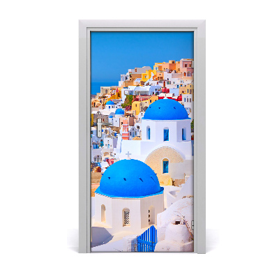Fototapeta samolepící na dveře Město Santorini