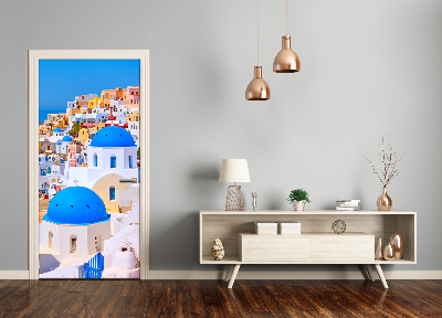 Fototapeta samolepící na dveře Město Santorini