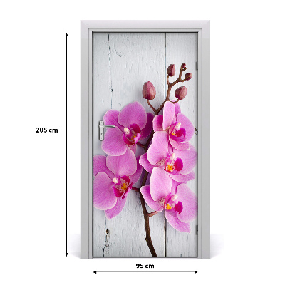 Fototapeta na dveře Růžová orchidej