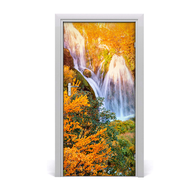 Fototapeta na dveře samolepící vodopád podzim