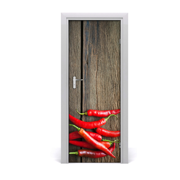 Fototapeta na dveře samolepící chilli