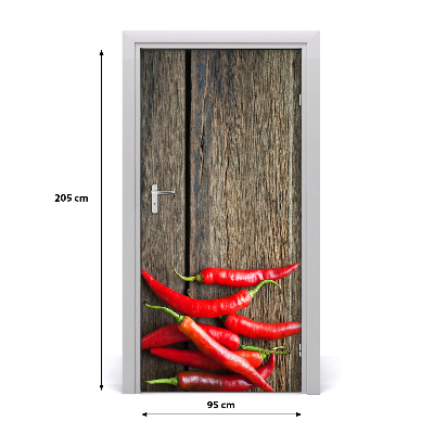 Fototapeta na dveře samolepící chilli