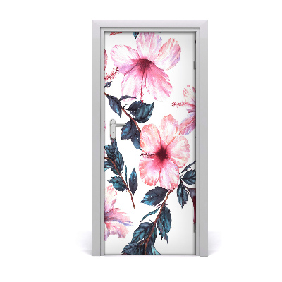 Samolepící fototapeta na dveře Hibiskus