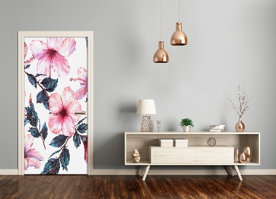 Samolepící fototapeta na dveře Hibiskus