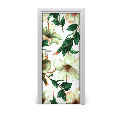 Samolepící fototapeta na dveře Hibiskus