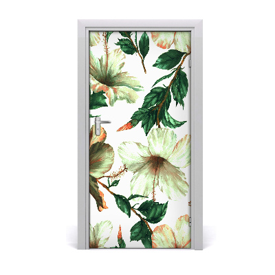 Samolepící fototapeta na dveře Hibiskus