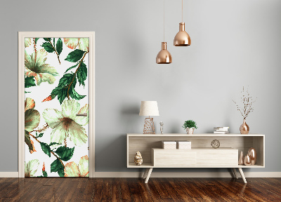 Samolepící fototapeta na dveře Hibiskus