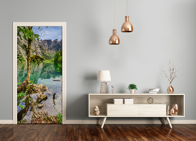 Fototapeta na dveře samolepící jezero v horách