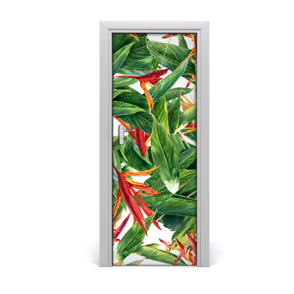 Samolepící fototapeta na dveře Strelitzia reginae