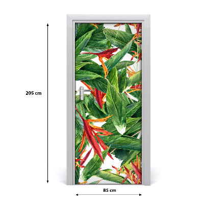 Samolepící fototapeta na dveře Strelitzia reginae