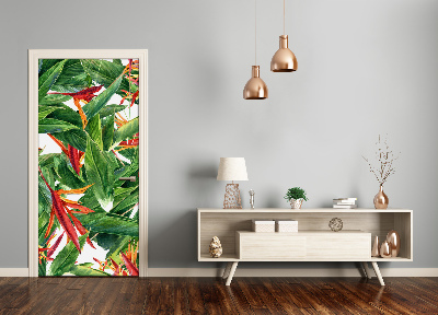 Samolepící fototapeta na dveře Strelitzia reginae