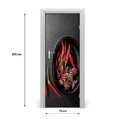 Fototapeta na dveře samolepící chilli