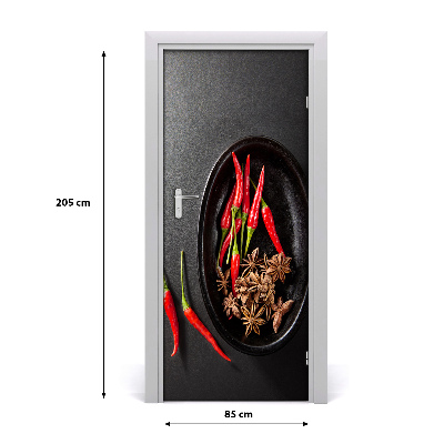 Fototapeta na dveře samolepící chilli