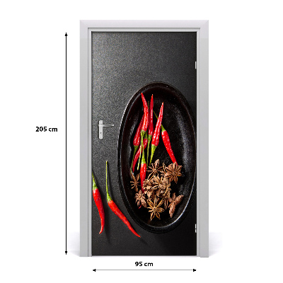 Fototapeta na dveře samolepící chilli