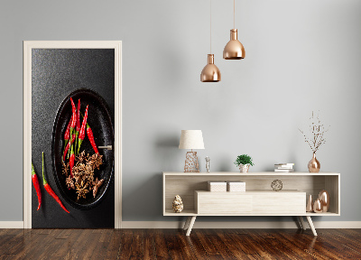Fototapeta na dveře samolepící chilli
