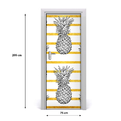 Fototapeta na dveře samolepící ananas