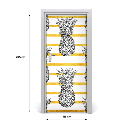 Fototapeta na dveře samolepící ananas